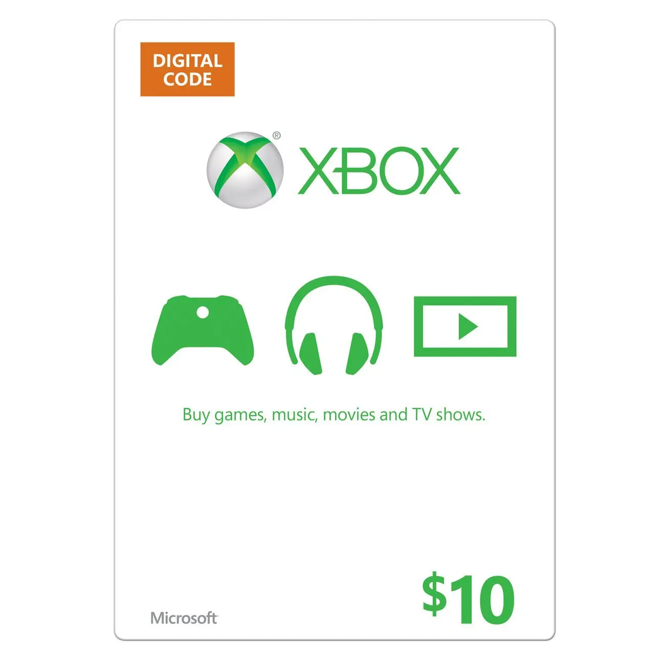 Xbox Gift Card US $10