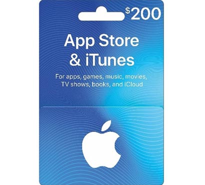 iTunes Gift Card US $200 / iTune Gift Card US $200 ราคาถูก ได้ Code ทันที